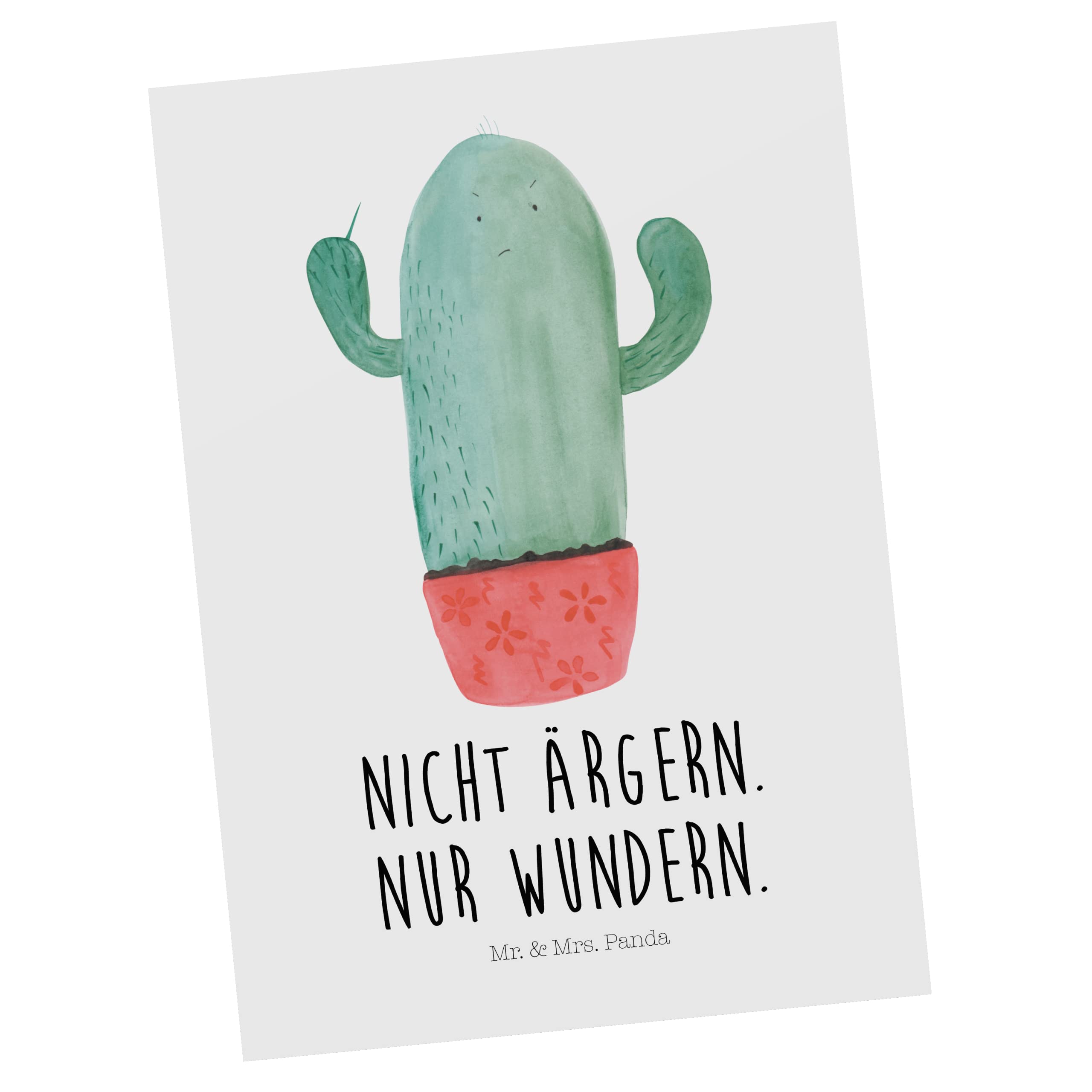 Mr. & Mrs. Panda Postkarte Kaktus Wut - Geschenk, Bro, bildkarte,  Grukarte, Chefin, Ansichtskarte, Postkarten, Kollegin, Kakteen, Kollege,  Ansichtskarten : Amazon.de: Brobedarf & Schreibwaren