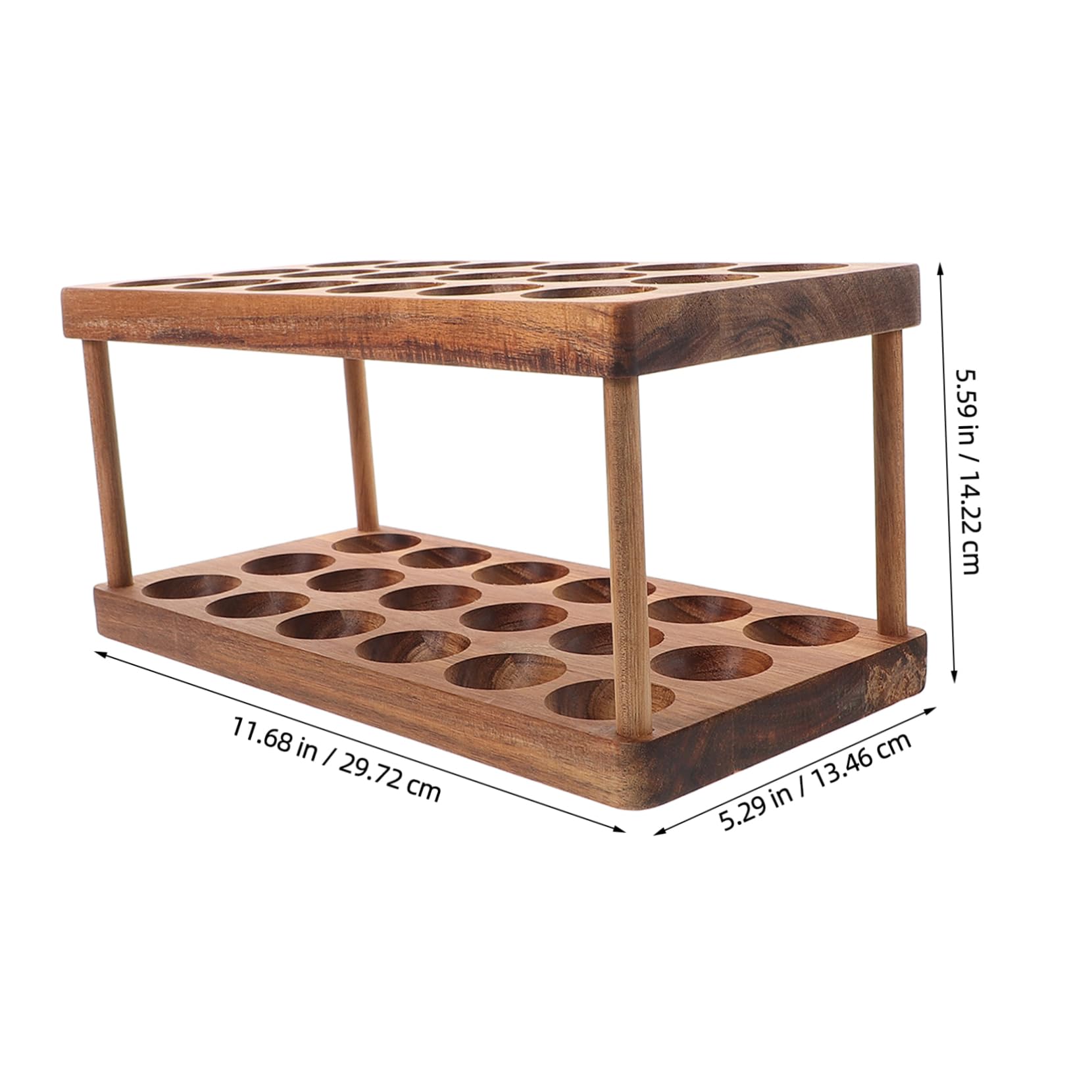 Alipis Estante para Huevos Frescos Rejilla De Doble Capa Soporte De Cocina Almacenamiento y Estético