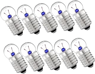 ミニチュア電球 物理実験用ランプ Led交換球 エネルギー効率2.5v 高耐久設計 教育実験 回路工作用 10個セット