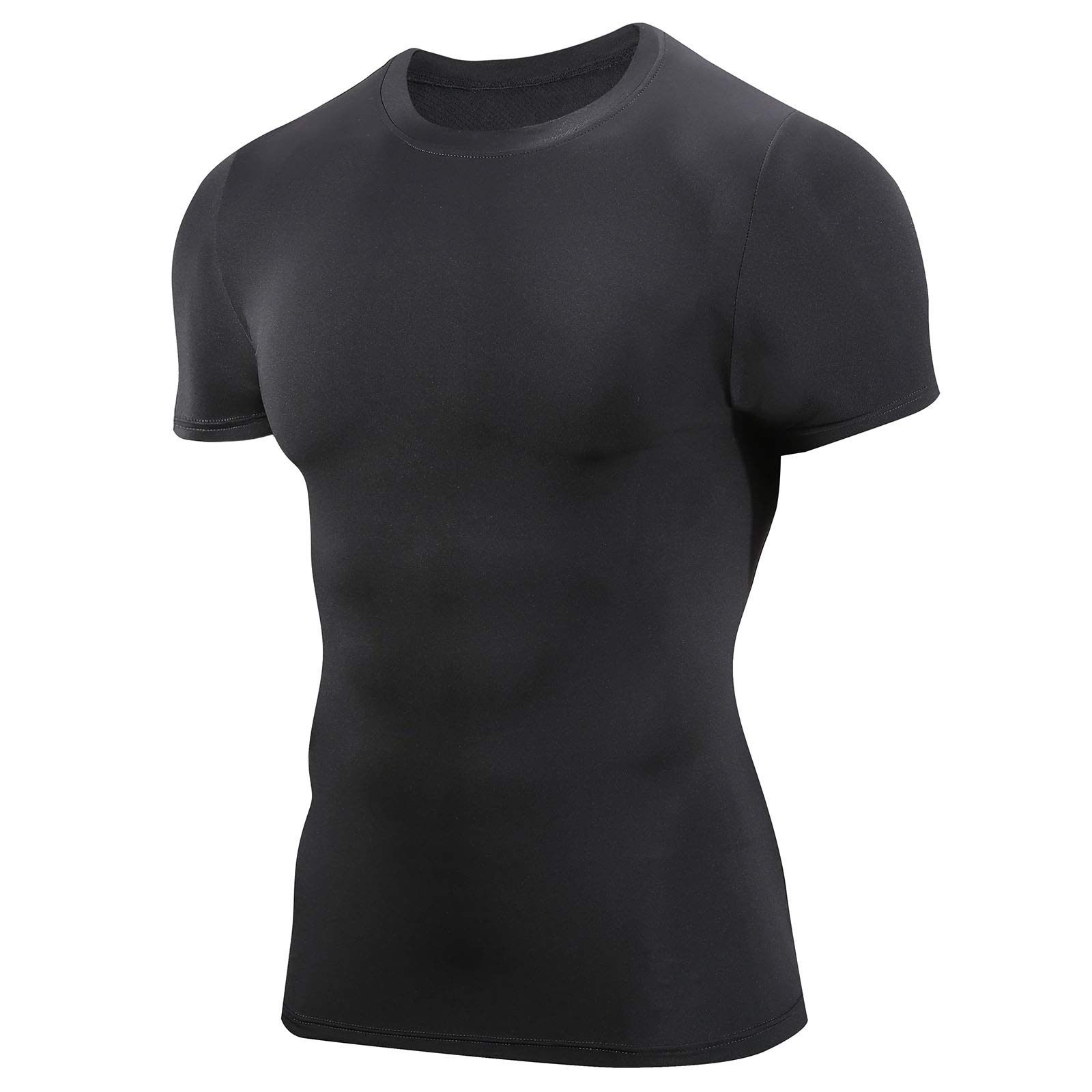 AMZSPORT Camiseta De Manga Corta de Compresión Ropa Deportiva Base Layer para Correr