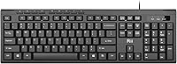 Rii RK907 Ultra-Slim Compact Wired USB Keyboard for Mac & PC - Quiet Low-Profile Keys, Black, $9.99