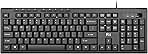 Rii RK907 Ultra-Slim Compact USB Wired Keyboard for Mac and PC,Windows 10/8 / 7 / Vista/XP (Black) (1PCS)