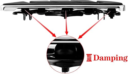 Miniatura 9 de XMT-MOTO - estribo de pasajeros de flujo de aire para Harley Davidson Touring modelos 1993 posteriores, color negro