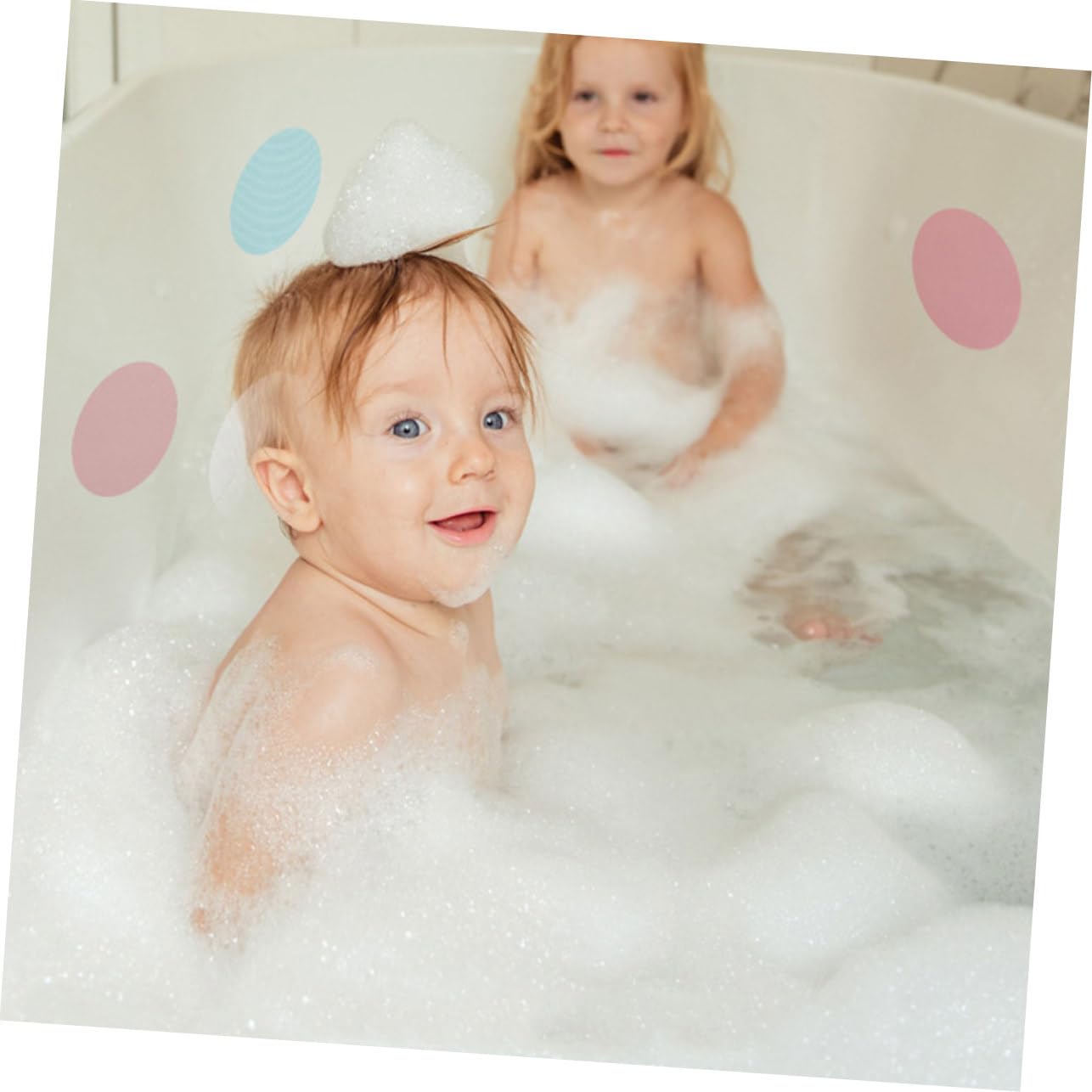 LIFKOME 72 Piezas Pegatinas Redondas Antideslizantes Piso de la bañera Adhesivos Antideslizantes para Suelo bañera de bebé Pegatinas Adhesivas para Suelo de baño Suelo del baño Pegatinas