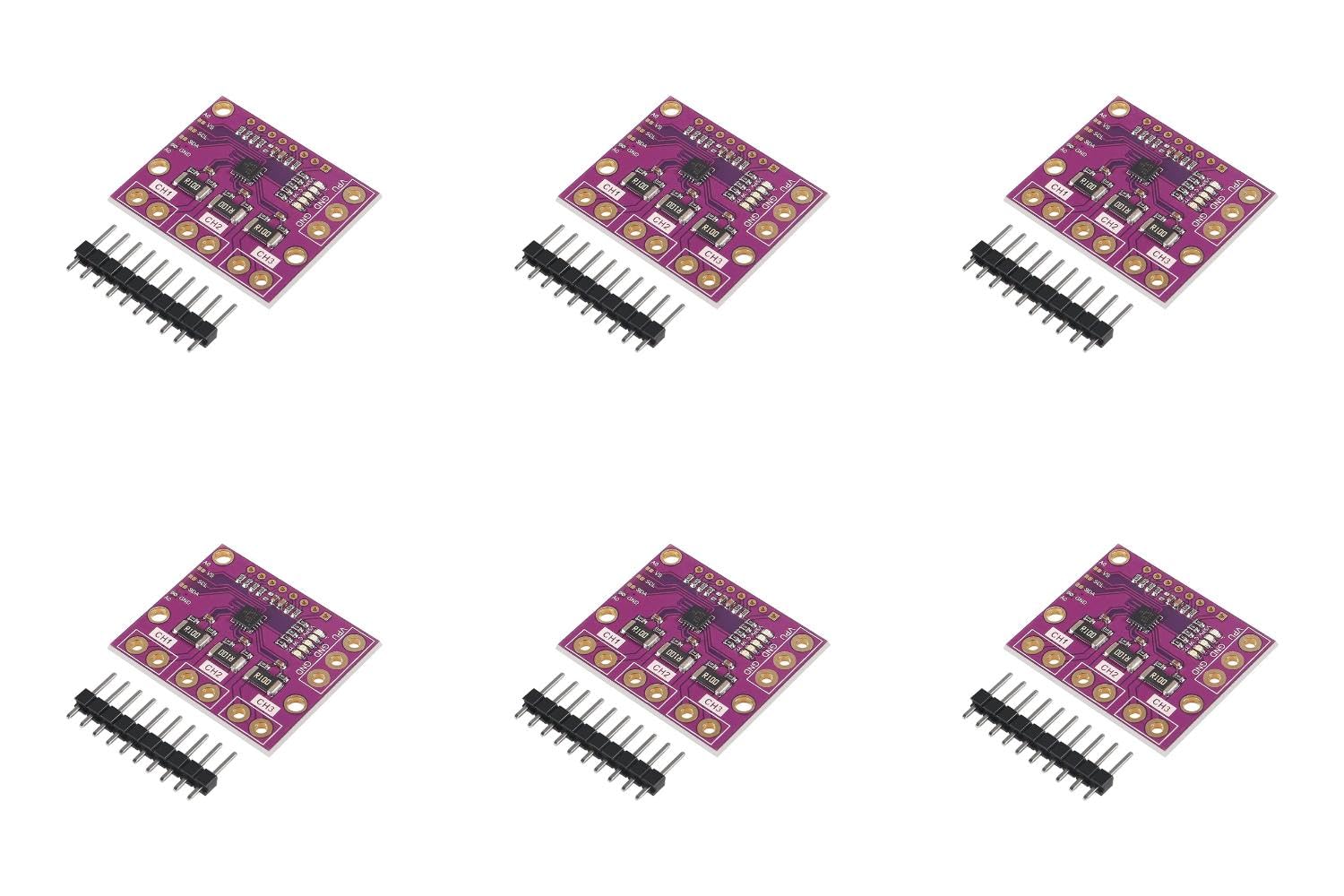 (6 pc) FlyRobo MCU-3221 INA3221 Three Way I2C Output Current Power Monitor
