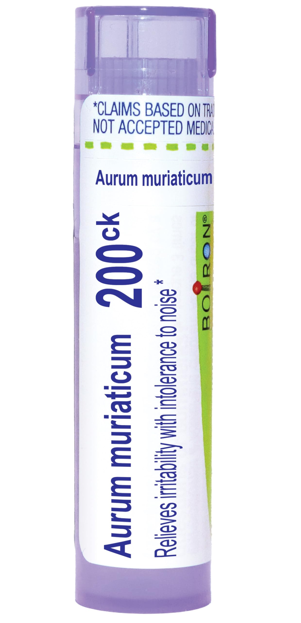 Boiron Aurum Muriaticum 200Ck for Irritability with Intolerance to Noise - 80 Pellets