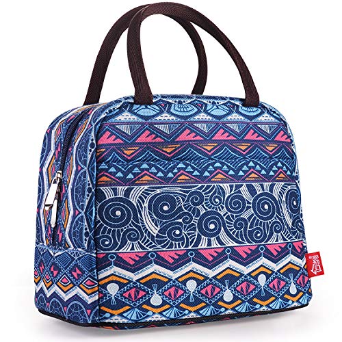 Yookee Home Lightweight Lunch Bags For Women Girls Wide Open Portable Women Lunch Box With Pocket Stylish Lunch Cooler Tote Bag For Adults Kids Work School Outdoor Travel cover