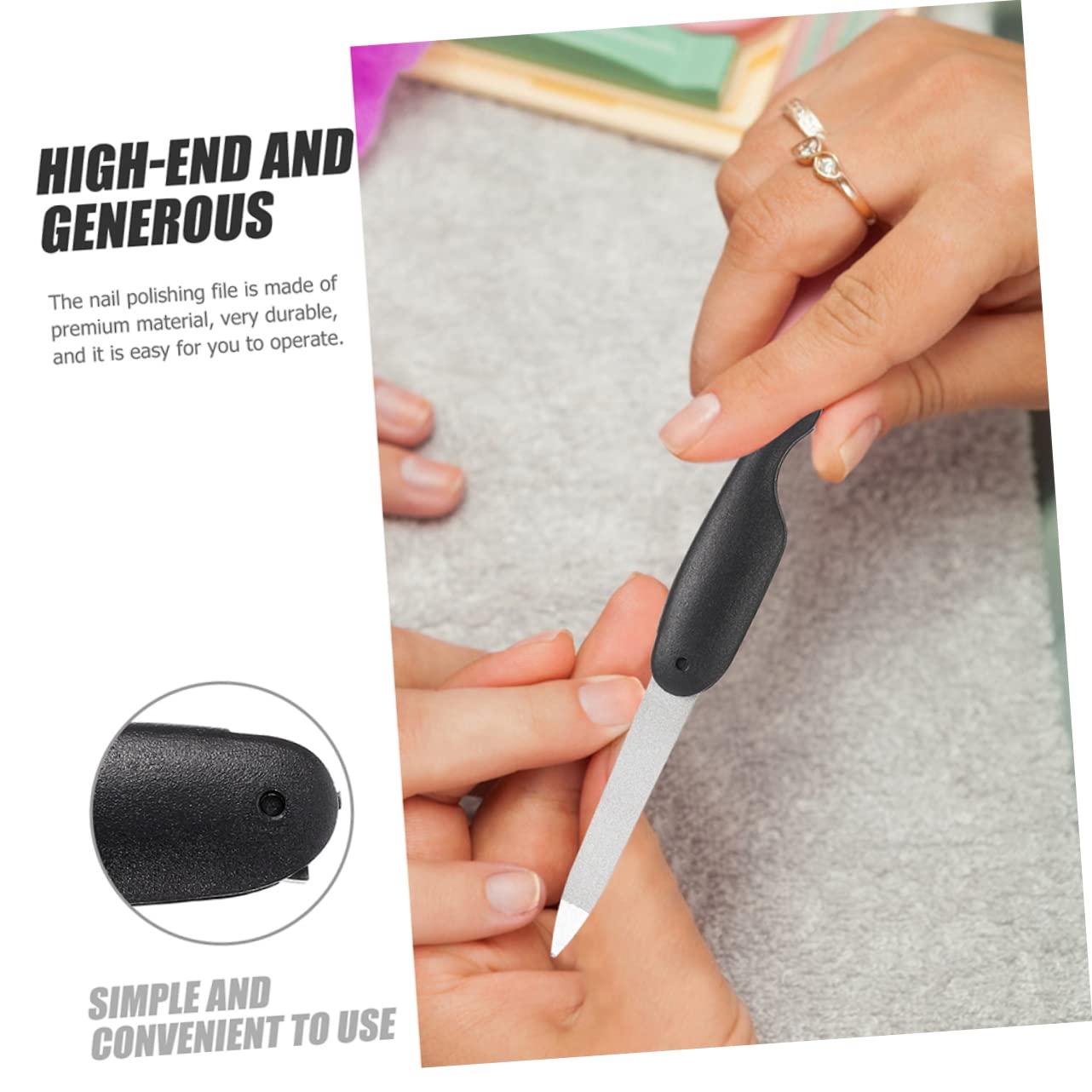 Mikinona 32piezas Limas De Uñas Plegables y Metalizadas Para Manicura y Pedicura Herramienta De Pulido Para Uñas Accesorios De y