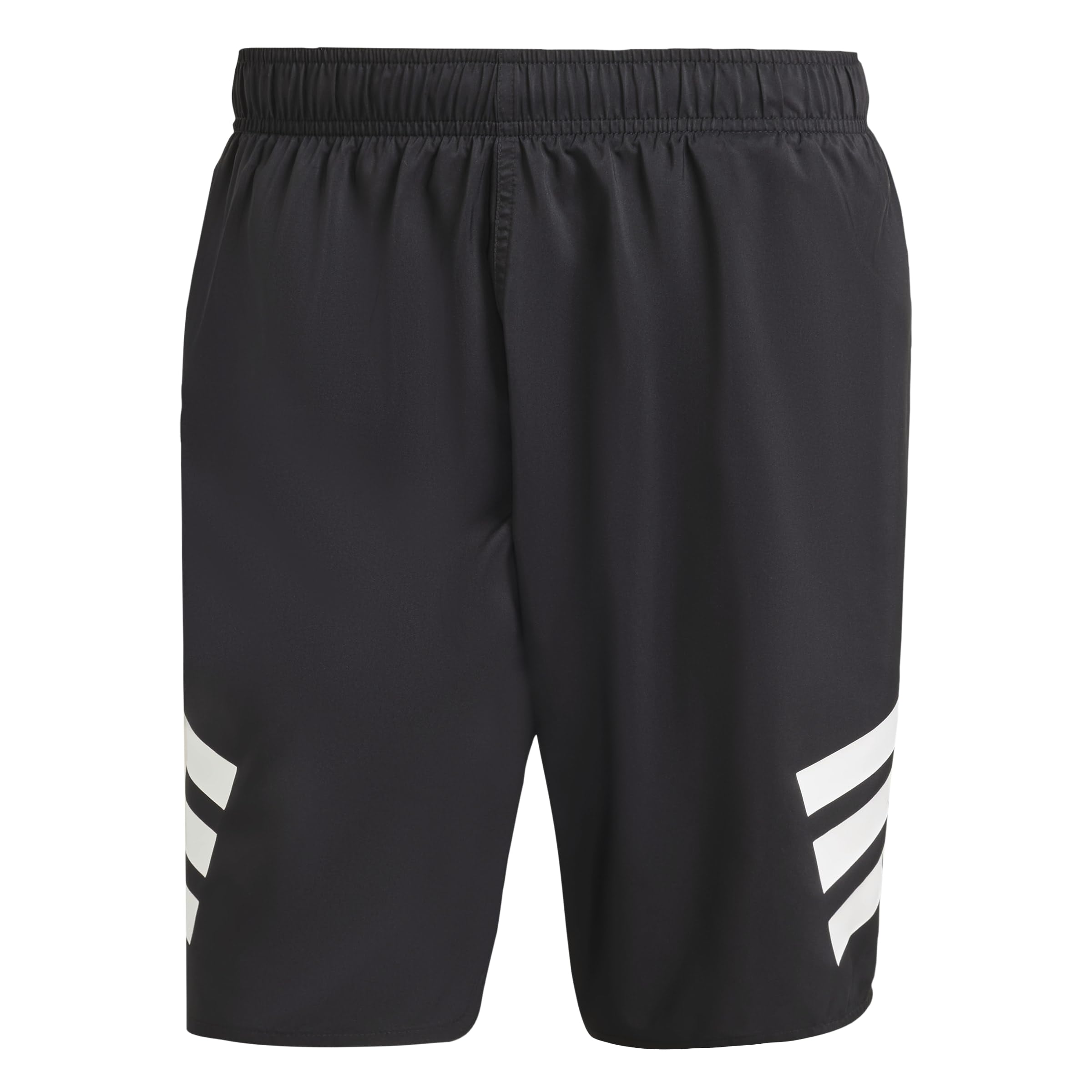 adidas Men's Stripes Swim Shorts 8 INCH, Black/White, M