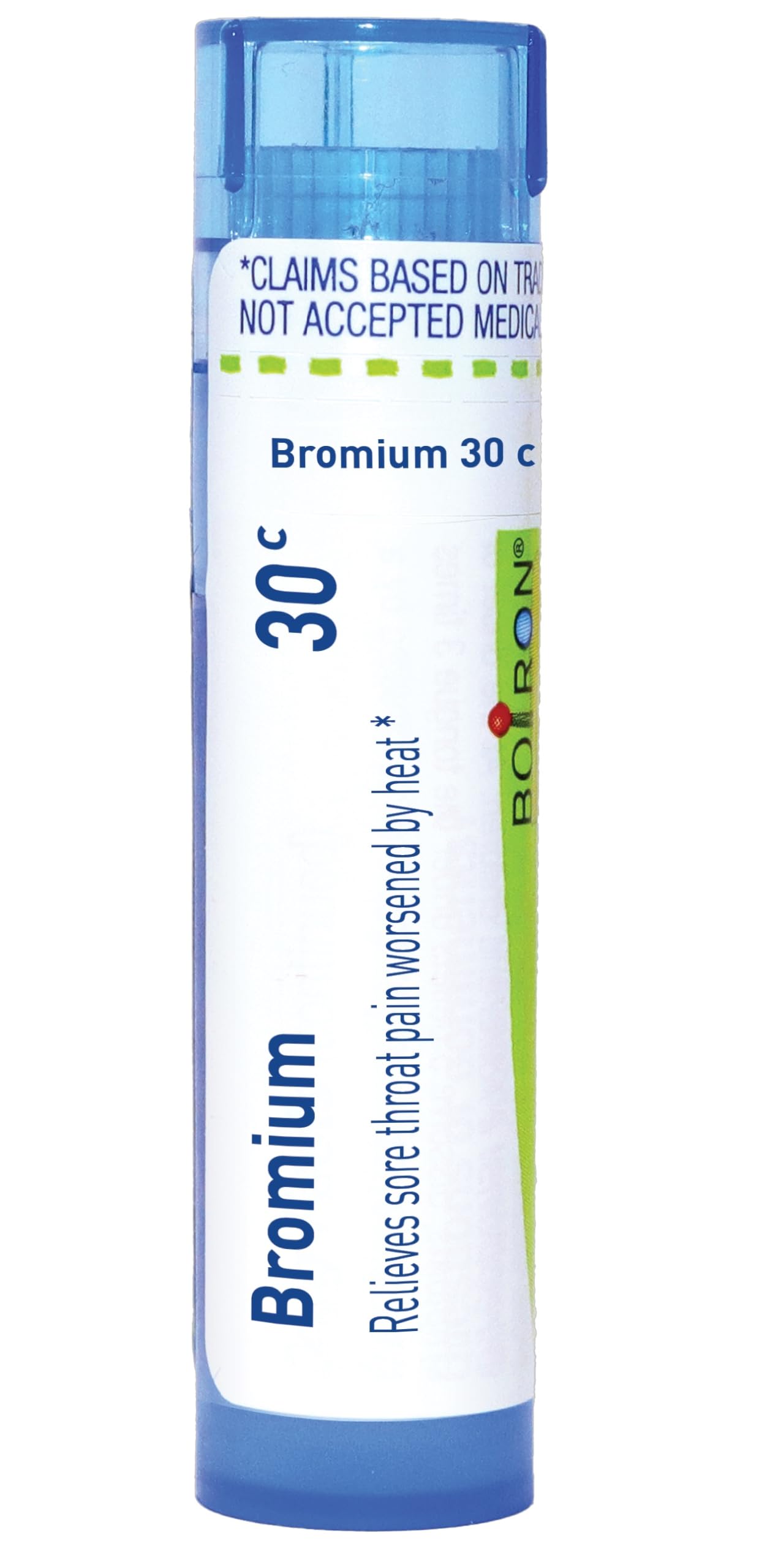 Boiron Bromium 30C Homeopathic Medicine for Sore Throat Pain - 80 Pellets