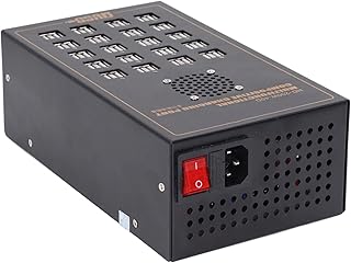 Powered USB Hub, Anti EMI Filtering 170V-240V Simultaneous Charging Smart USB Hub Splitter Multiple Protection Quiet Saving Efficiency for Browsers