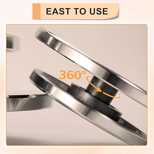 Miniatura 4 de eZAKKA Rueda de escultura de 11.8 pulgadas, rueda de banda de metal resistente de doble cara con herramienta de cerámica para modelado de cerámica,