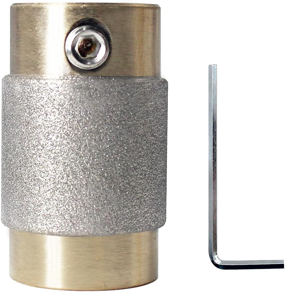 3/4 Inch Brass Core Stained Glass Grinder Bits - Diamond Grinder Bit Head Tools for Stained Glass Drilling