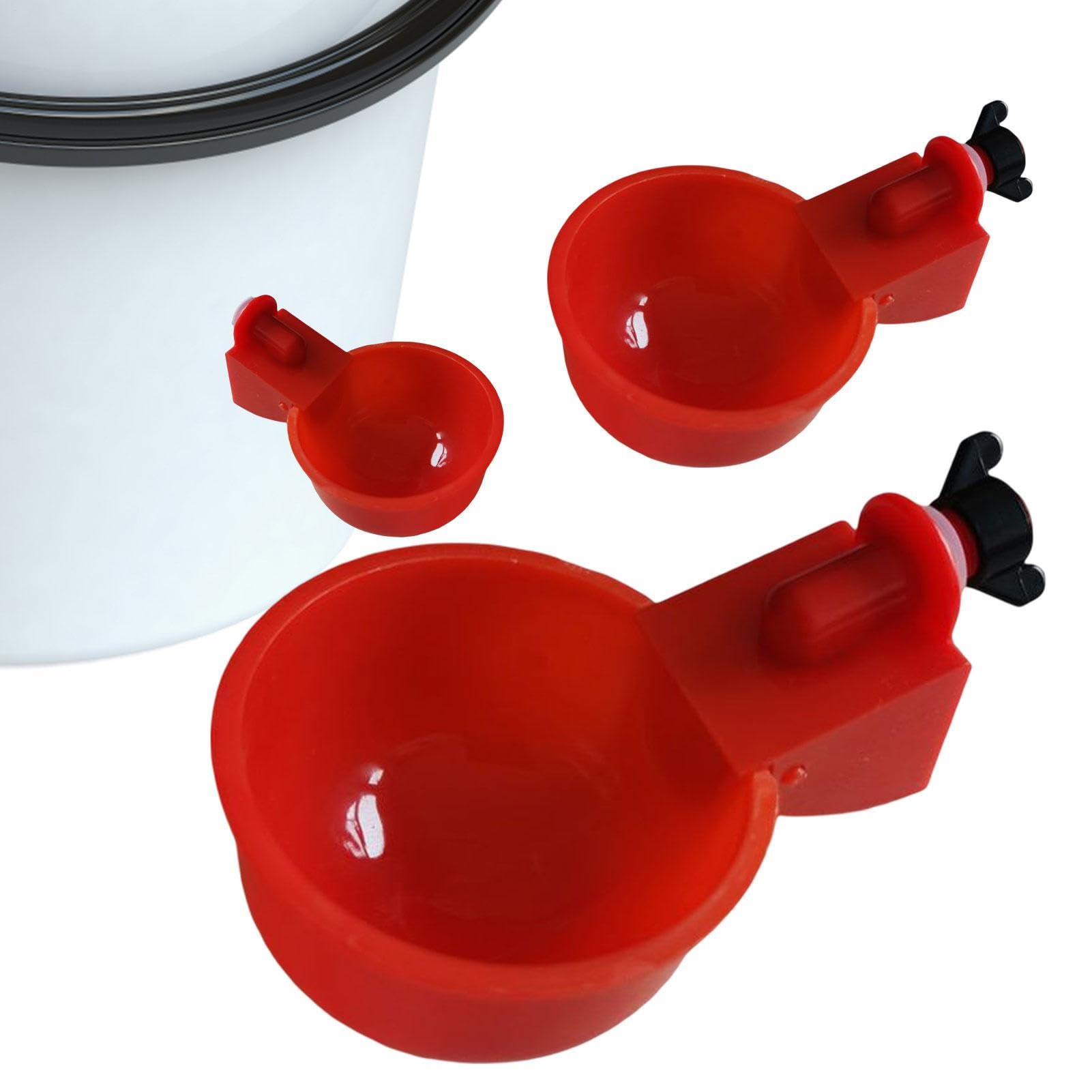 5 piezas tazas bebedoras de pollo - kit de alimentación acuática automática | sin herramientas Instale tazones de beber para pollo, patos, pájaros, pavos y más — view 9