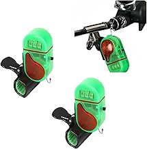 New 2Pcs Fishing Bite Alarm, Upgrade Sensitive Electronic Fishing Alarms ,Sound Bite Alert Bell with LED Lights,Fish Bite Alarm Indicator Suitable for Various Fishing Scenes