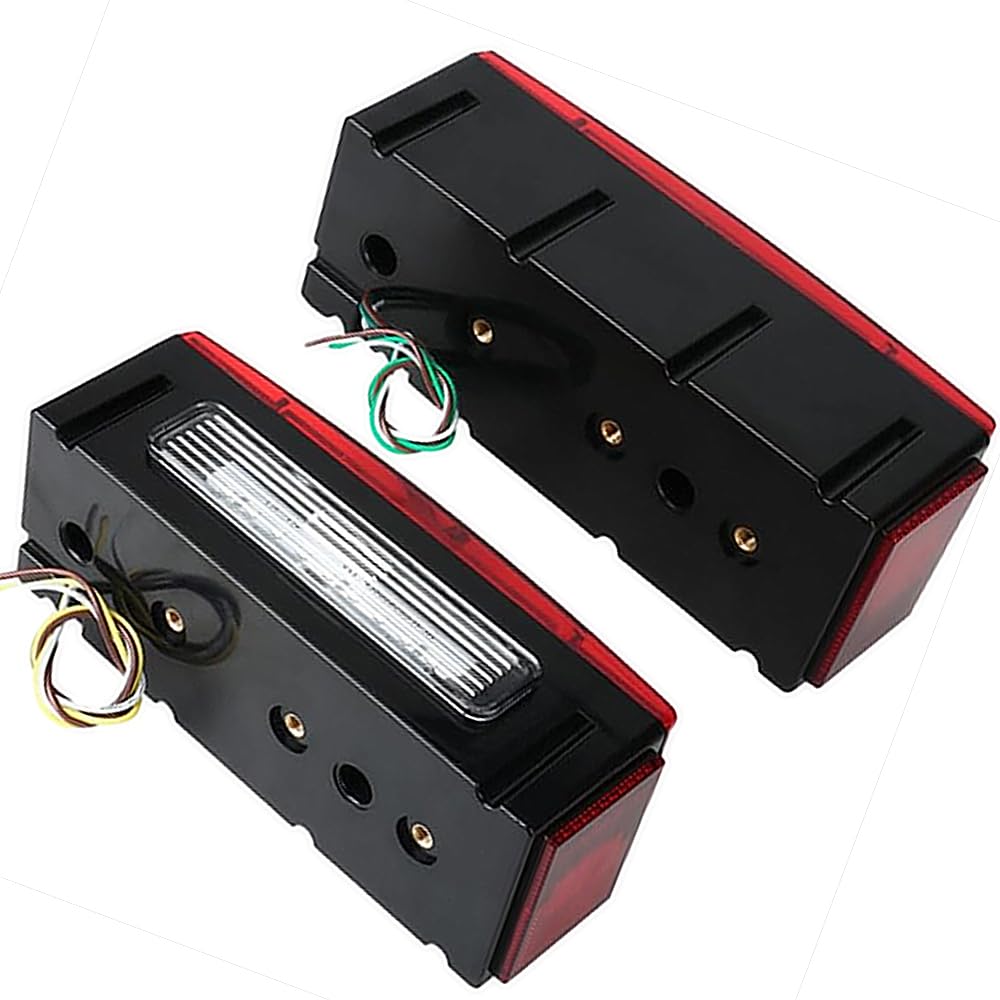 Riloer Indicatori di posizione laterali a LED, Indicatore laterale a luce rossa Avvertimento lampada laterale per rimorchio, Luci di emergenza per auto compatibili con camion Rimorchi Furgoni