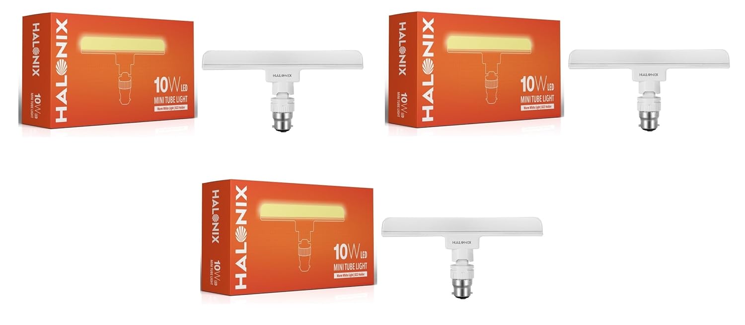 Halonix 10W Yellow LED Bulb - Pack of 3