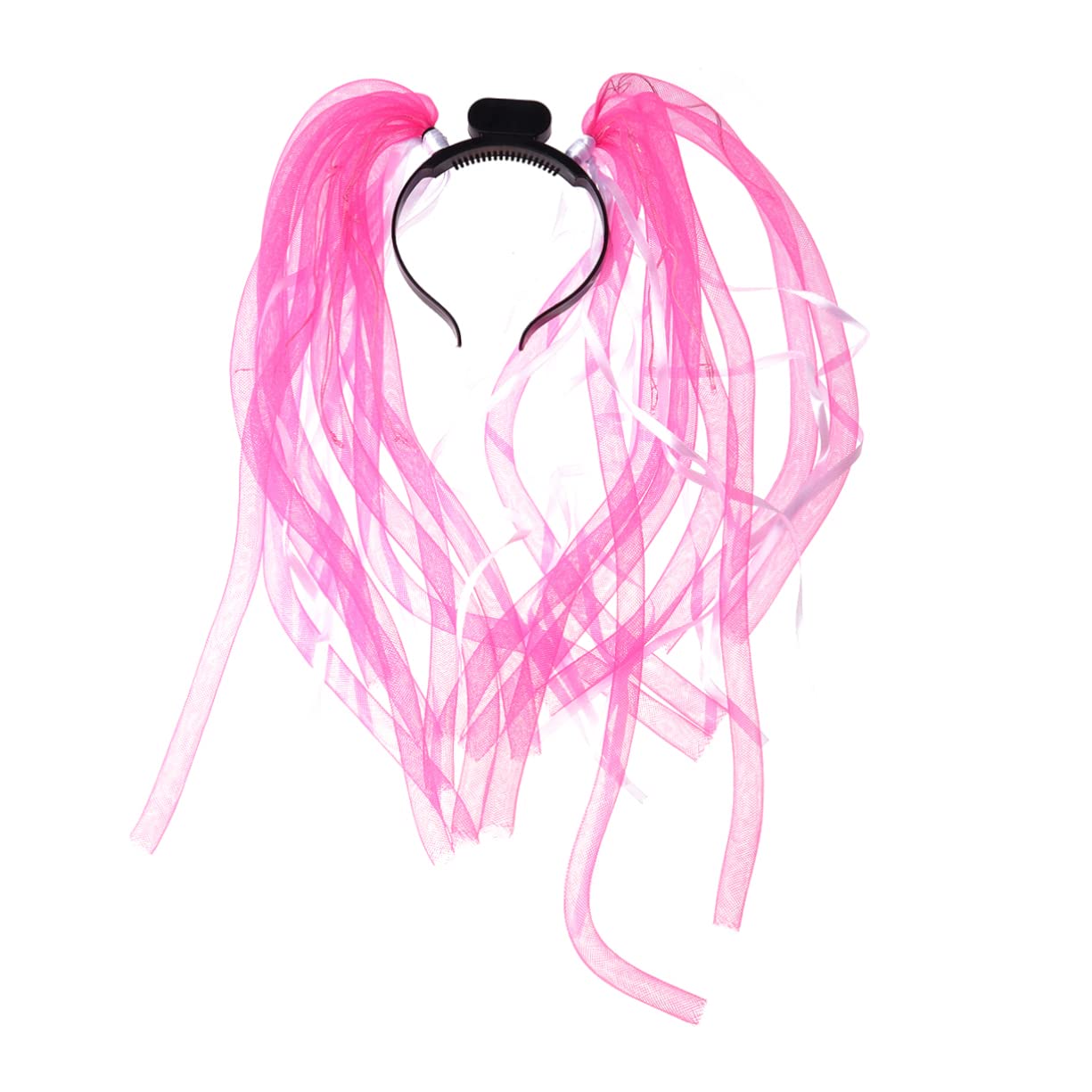 Beavorty Led Glowing Head Hoop with 17 Lights Light-up Hairband for Parties Concerts and Night Events Easy Clip-on Styling Accessory for Women and Teens