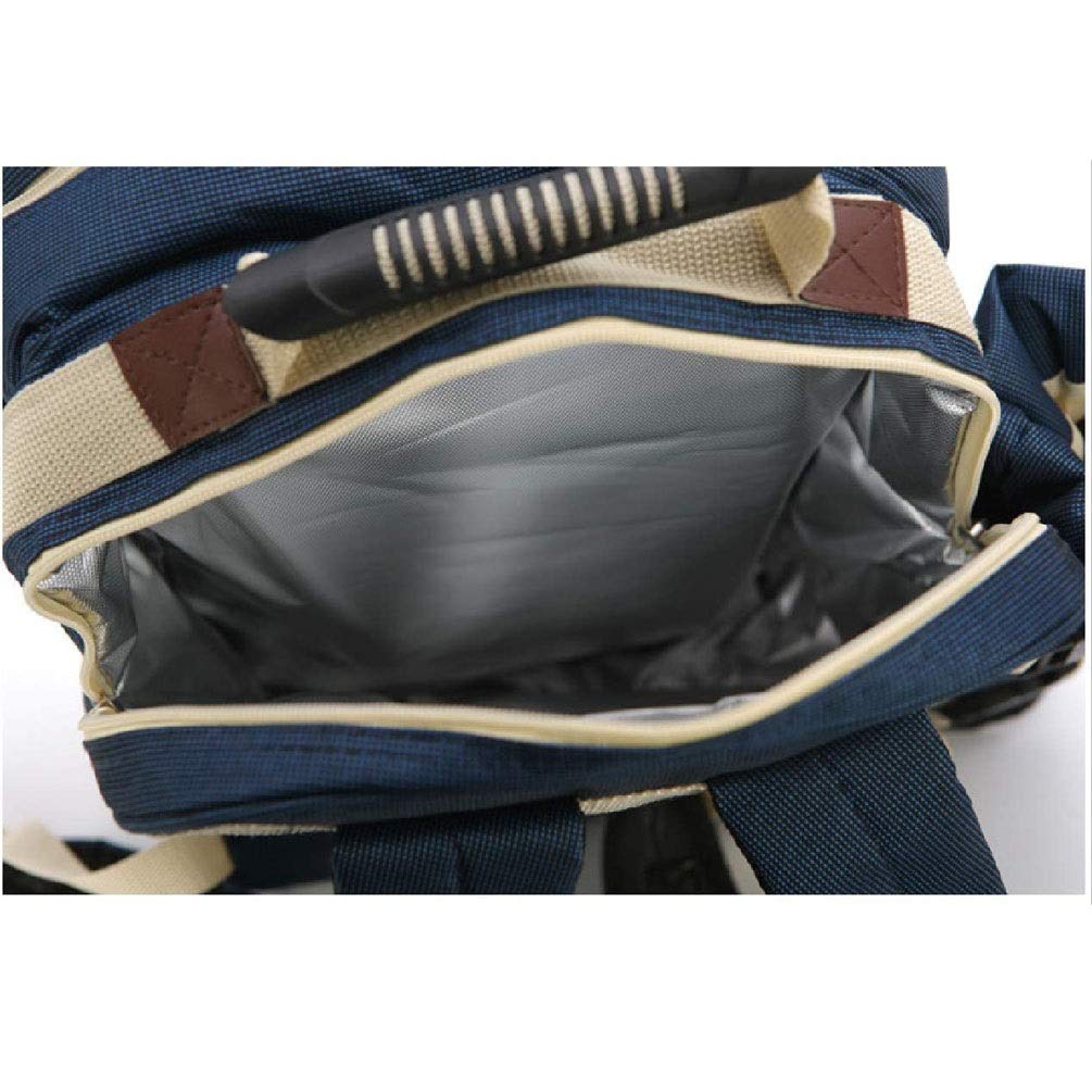 Borsa da Picnic per Quattro Persone, Campeggio Portatile e Zaino da Campeggio, utilizzato per Il Cibo da Mantenere Caldo o Freddo, utilizzato per Picnic/all'aperto/Barbecue/Campeggio /