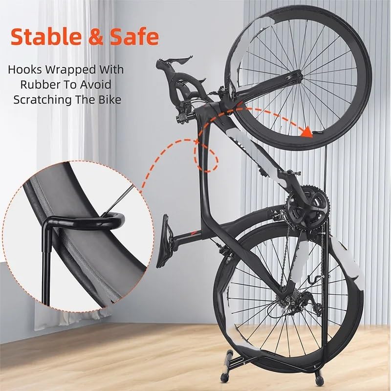 Fahrrad MontagestäNder Fahrradständer Parkständer L-förmiger Indoor-Garage-Fahrradaufbewahrungsparkständer Fahrradreparaturständer(Classic-2 IN 1)