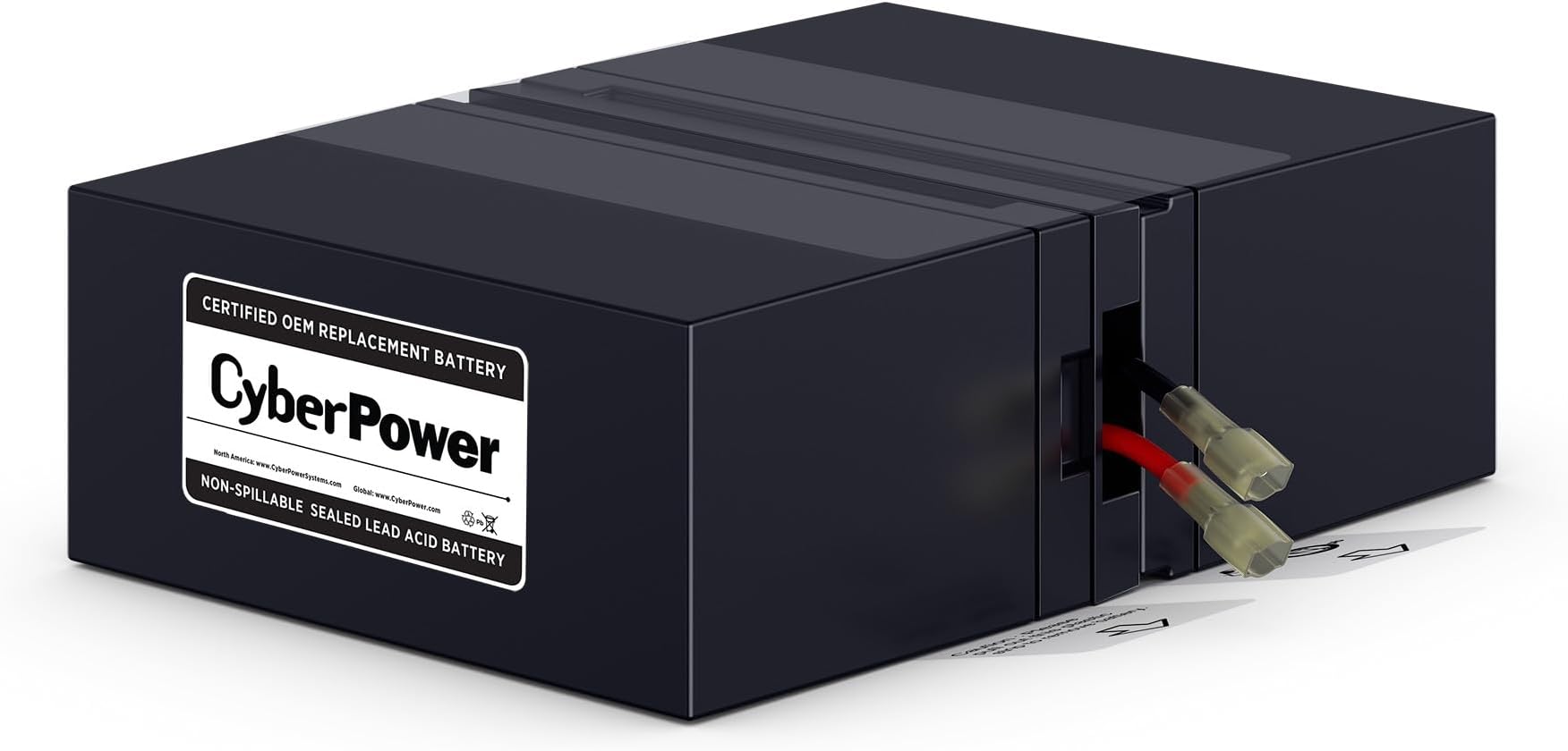 CyberPower RB1280X2A UPS Replacement Battery Cartridge, Maintenance-Free, User Installable, 12V/9Ah