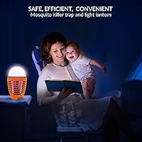 Vista 4 de Himalayan Glow Bombilla eléctrica 2 en 1 para exterminador de insectos, linterna de campamento al aire libre recargable con exterminador