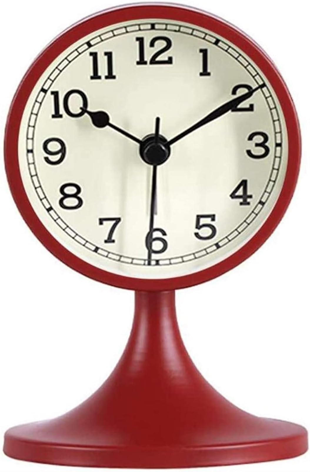 Relojes de sobremesa para Sala de Estar Reloj Despertador silencioso Redondo Retro Que no Hace tictac Reloj de Escritorio con Pilas para Chimenea Repisa Escritorio de Oficina Estan