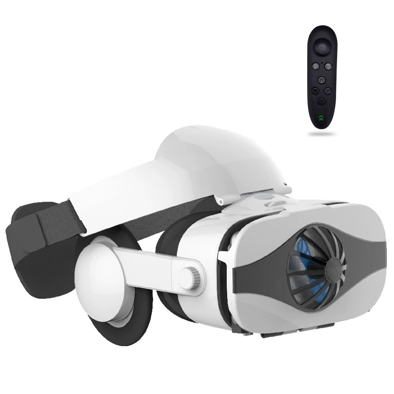 Gafas VR, Gafas de Virtual Reality 3D, VR Gafas con Controlador Bluetooth, Compatibles con Dispositivos Android y iPhone 4,7-7,2 Pulgadas, para niños y Adultos(F)