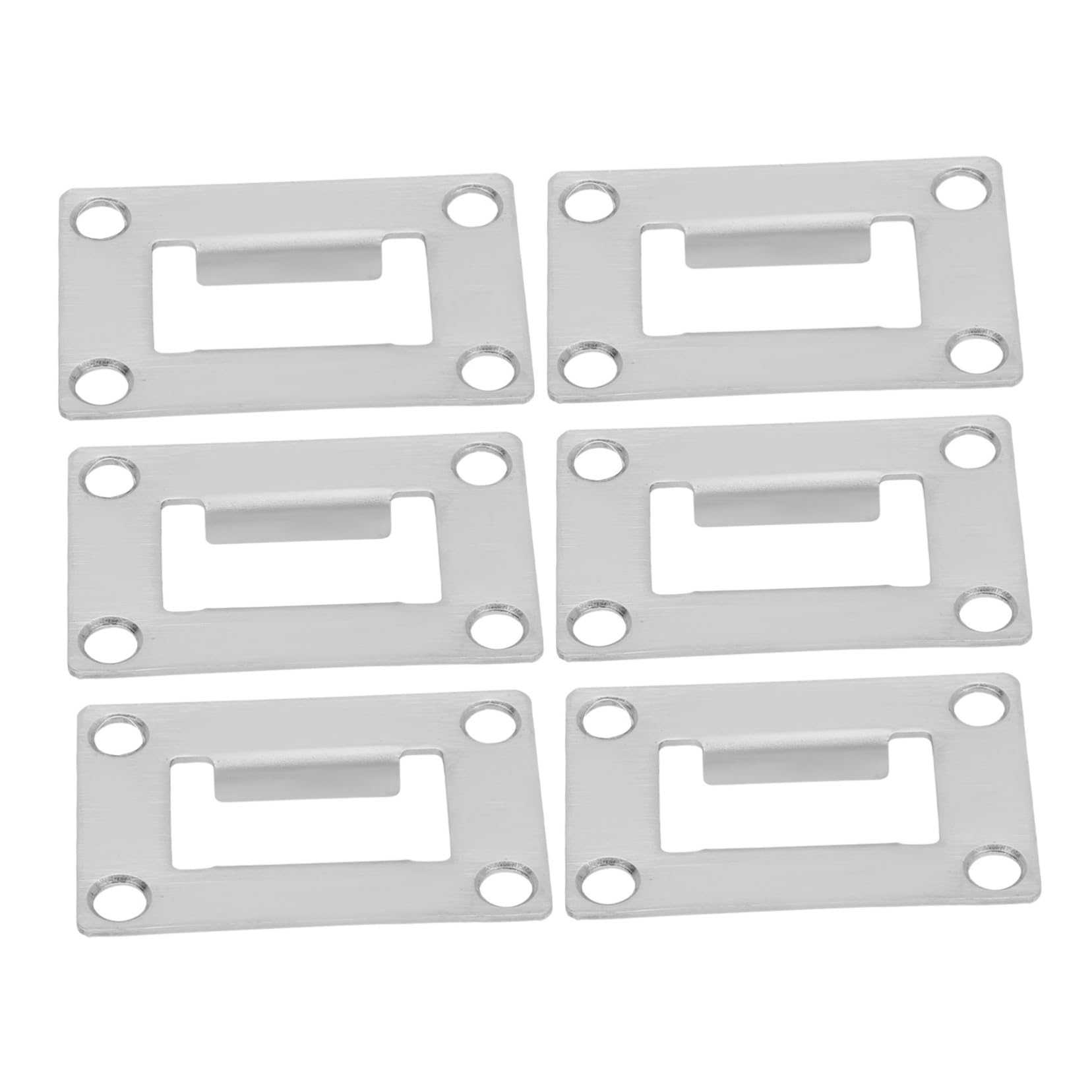 ARTIBETTER Door Latch Plate Pcs Stainless Steel Strike Plates for Garage Door Reinforcement