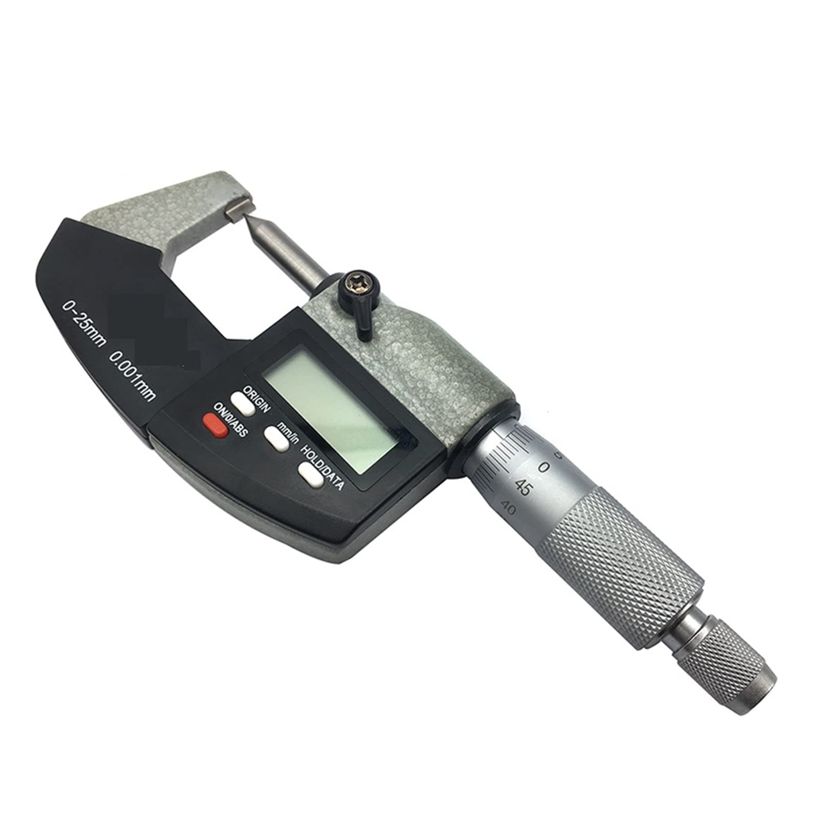 Micrómetro digital Herramienta de medición precisa 0-25mm 0.001mm Micrómetro exterior digital Micrómetro métrico externo Micrómetro herramientas de medición con caja