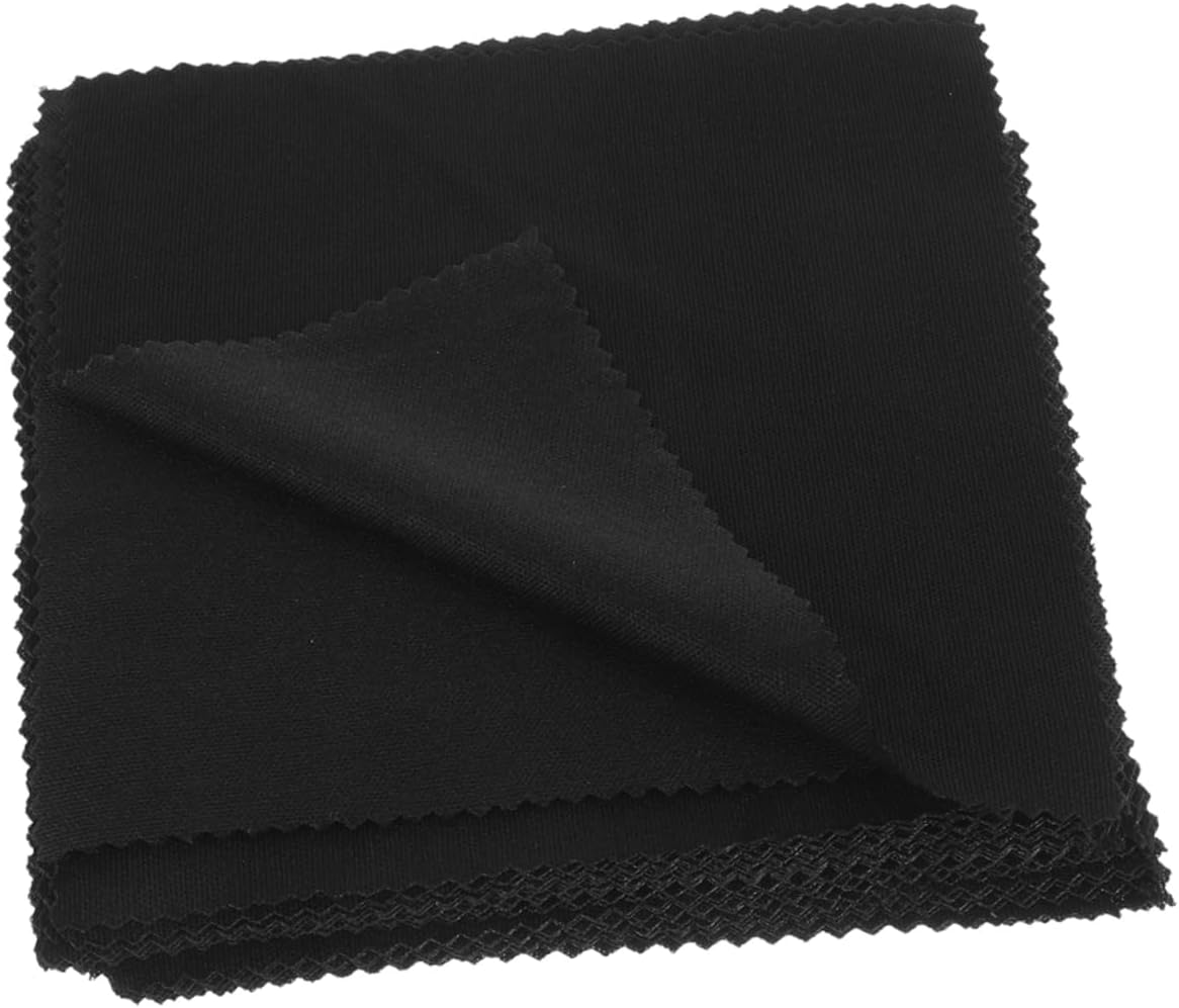 Beavorty 5sets Microfiber Eyeglass Cleaning Cloths Dual Sided Soft Material for Safe Lens and Screen Cleaning Compact for Glasses Phones and Electronics 50pcs*5