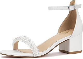 Women's Open Toe Ankle Strap Low Block Chunky Heels Sandals