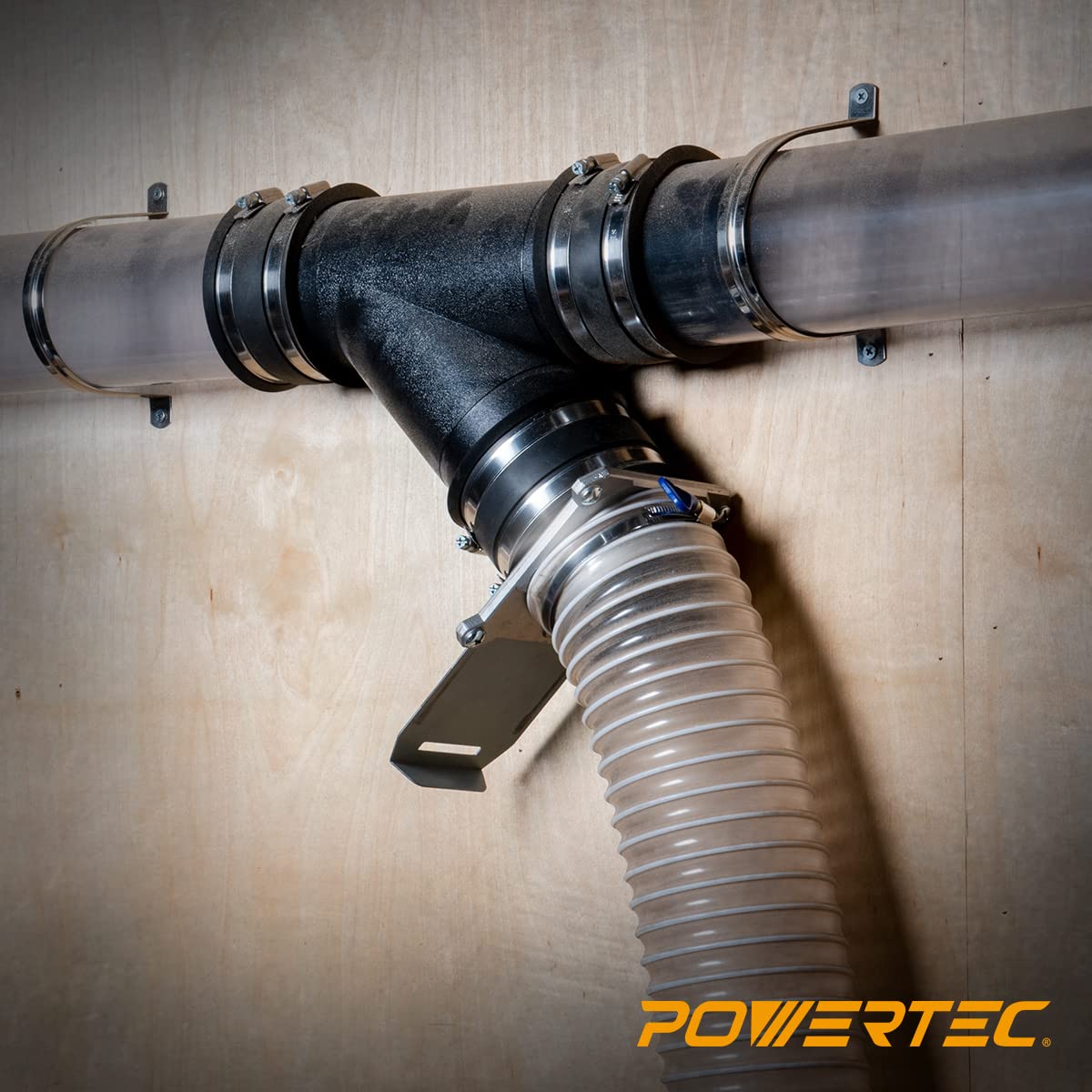 POWERTEC Blast Gate - 4 Inch Dust Collection -8
