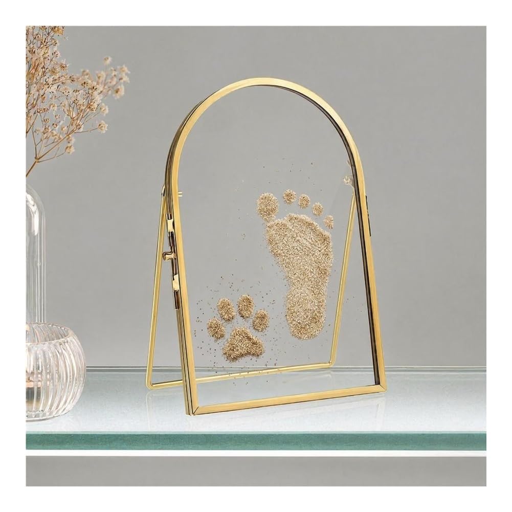 Kit for impronte di mani di bambini, cornice for display ricordo di sabbia marina fai-da-te(L)