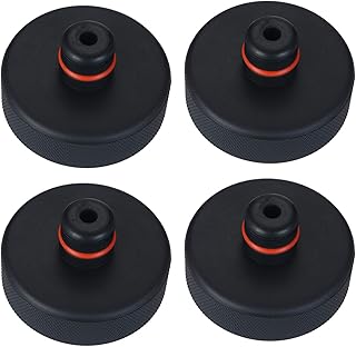 JUNHOM 4pcs Jack Lift Point Pad Adapter Jack Lifting Pad Tool Chassis DedicatedSafety Raising Tesla Driving, Protect Car Jack from Damaging and Battery for Tesla Model 3