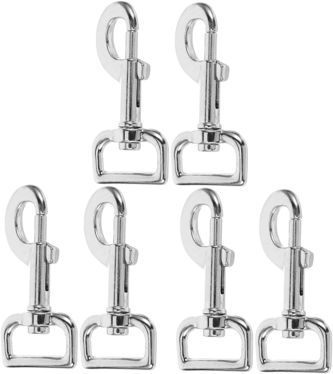 Sosoport 6pcs Swivel Snap Hooks Pet Dog Leash Connector Clips Trigger Snap Hook for Pet