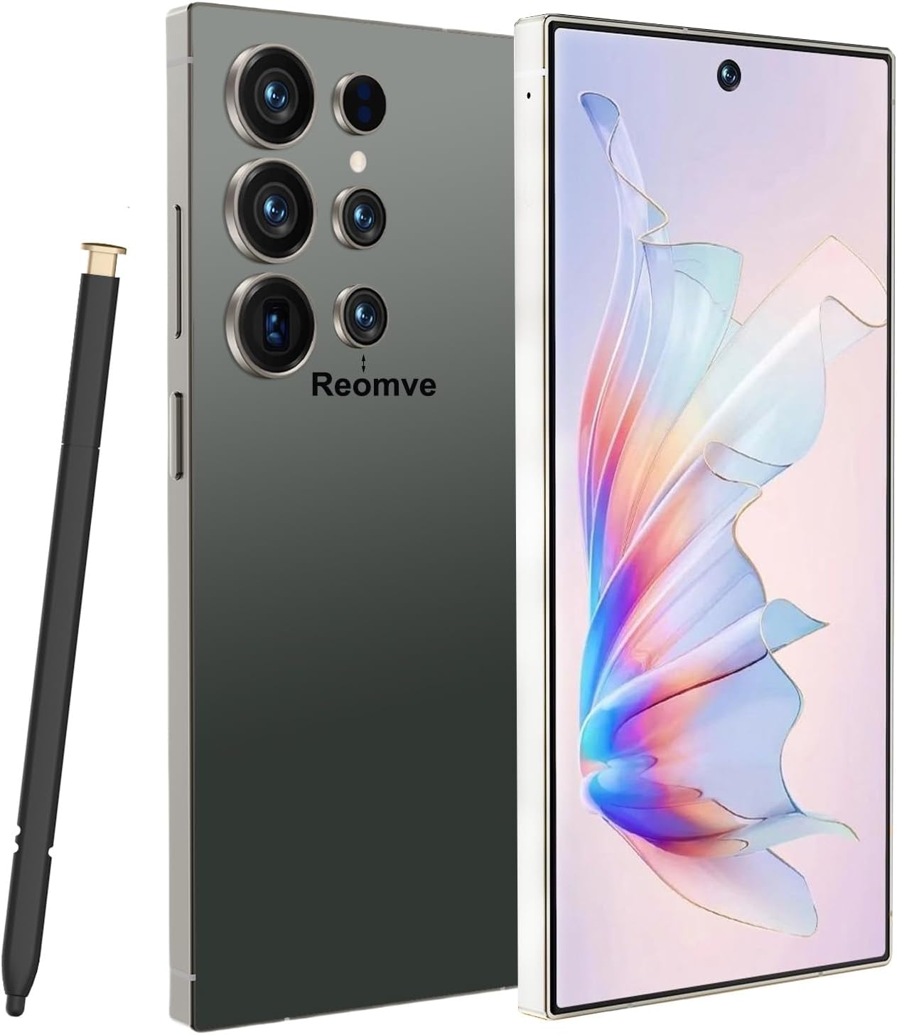 Unlocked Phone C25 Ultra 512GB+12GB 5G Smartphone with Tool Pen, Android 14.0 Phone,8000mAh Battery Dual SIM Dual Standby NFC (Green)
