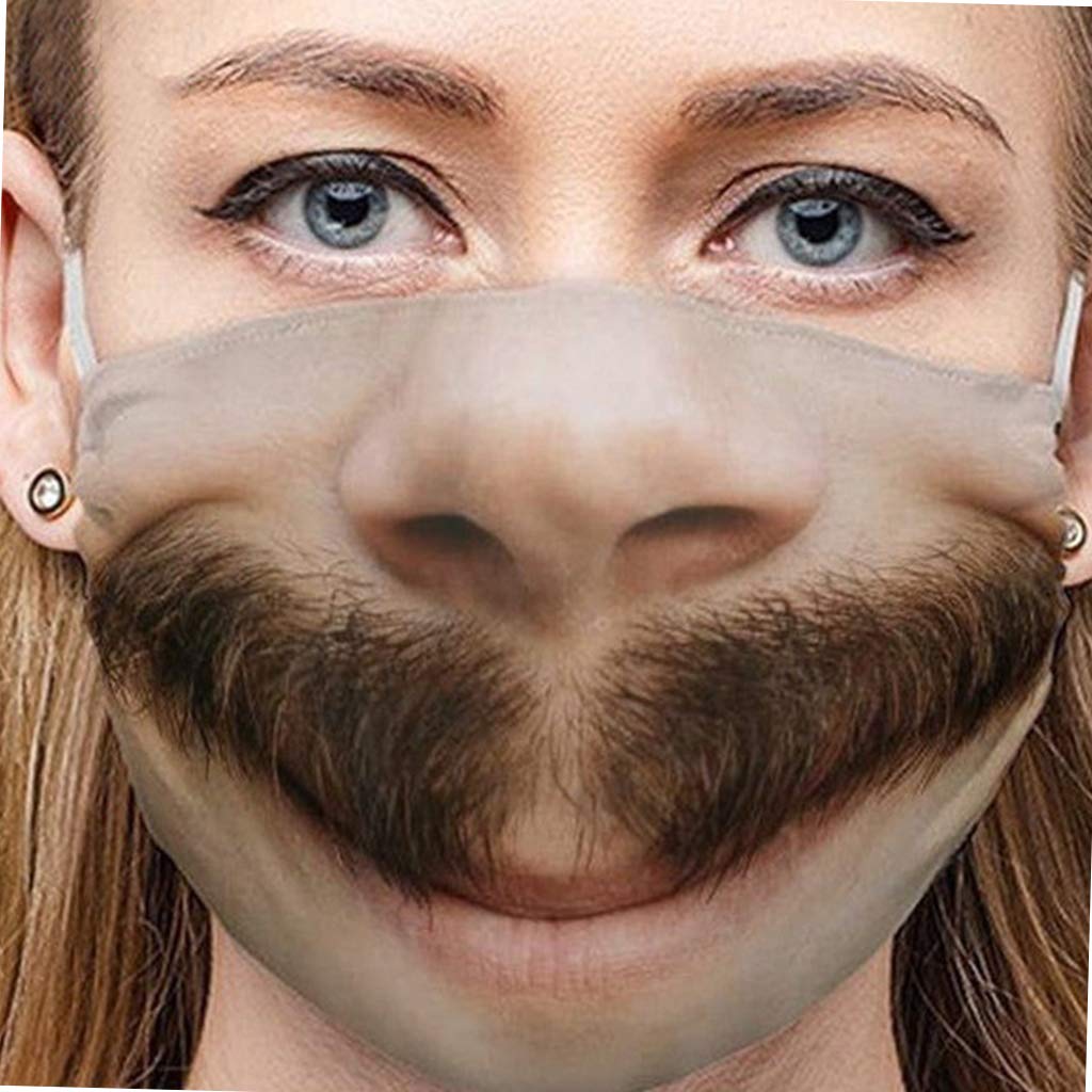 BNF® Protective Mask Funny Face Mouth Cosplay Party Half Mask Outdoor Accessory D|Clothing, Shoes & Accessories | Costumes, Reenactment, Theater |Masks & Eye Masks|1 Piece Funny Face Mask-image-44