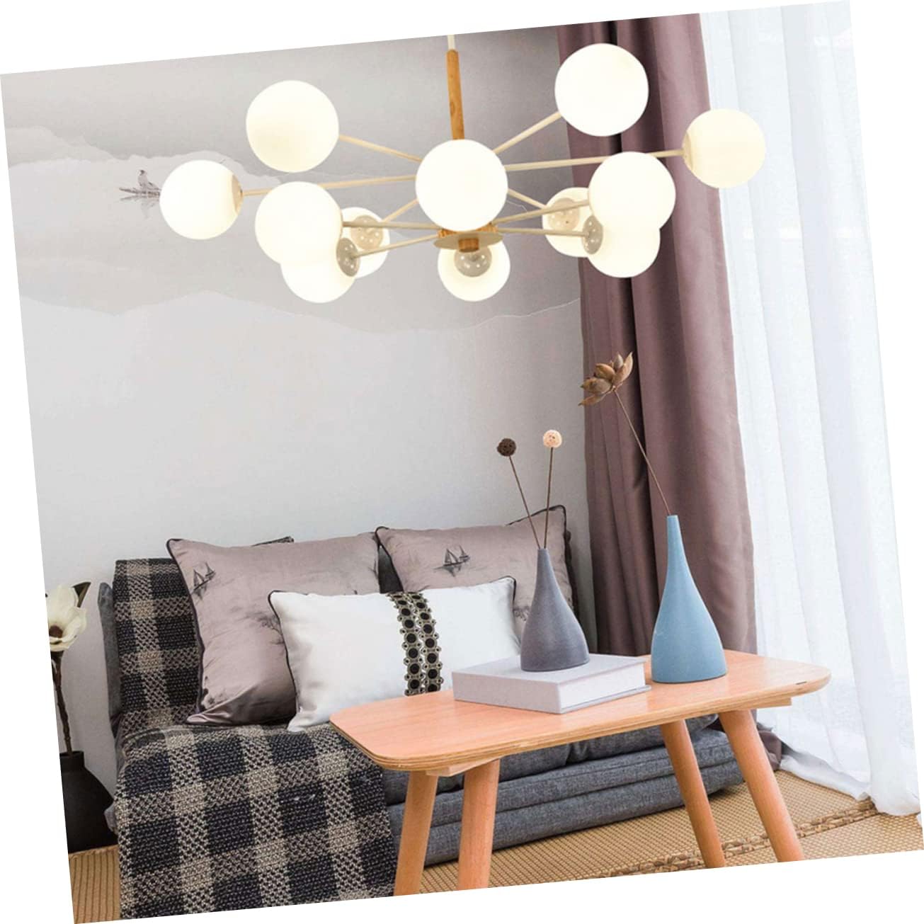 Lamp Shade Replacement Globe Frosted Indoor Fixture Cover for Chandeliers Ceiling Fans and More Easy Installation Design Versatile Lighting Accessory