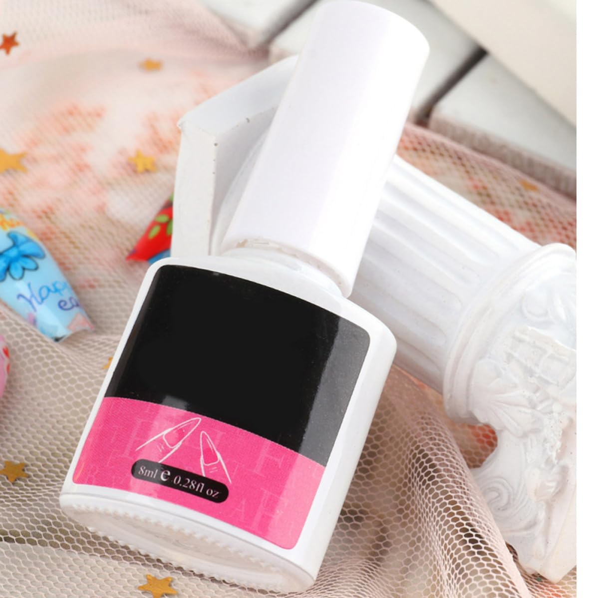 2pcs Nail Extension Gel 8ml Liquid Adhesive for Long-Lasting Wear