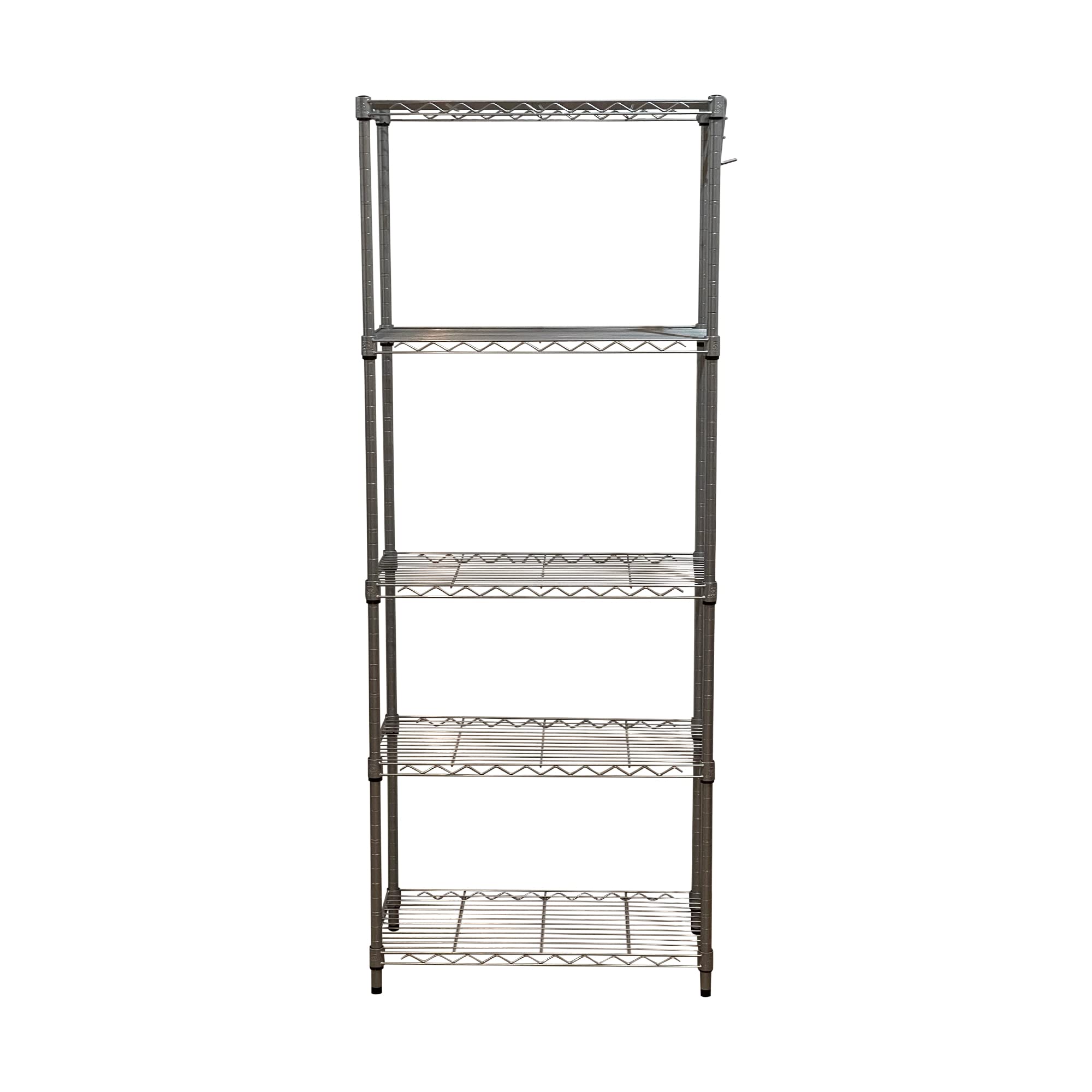 Juggernaut Storage 24"W x 14"D x 59"H Five-Shelf Steel Shelving Unit, 1000 lb Capacity, Silver,SWS241459-5S