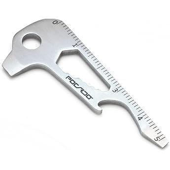 Multitool 12-in-1 Keyring with Bottle Opener Compact EDC Multifunction Tool for Keychain Key Organiser & Key Ring