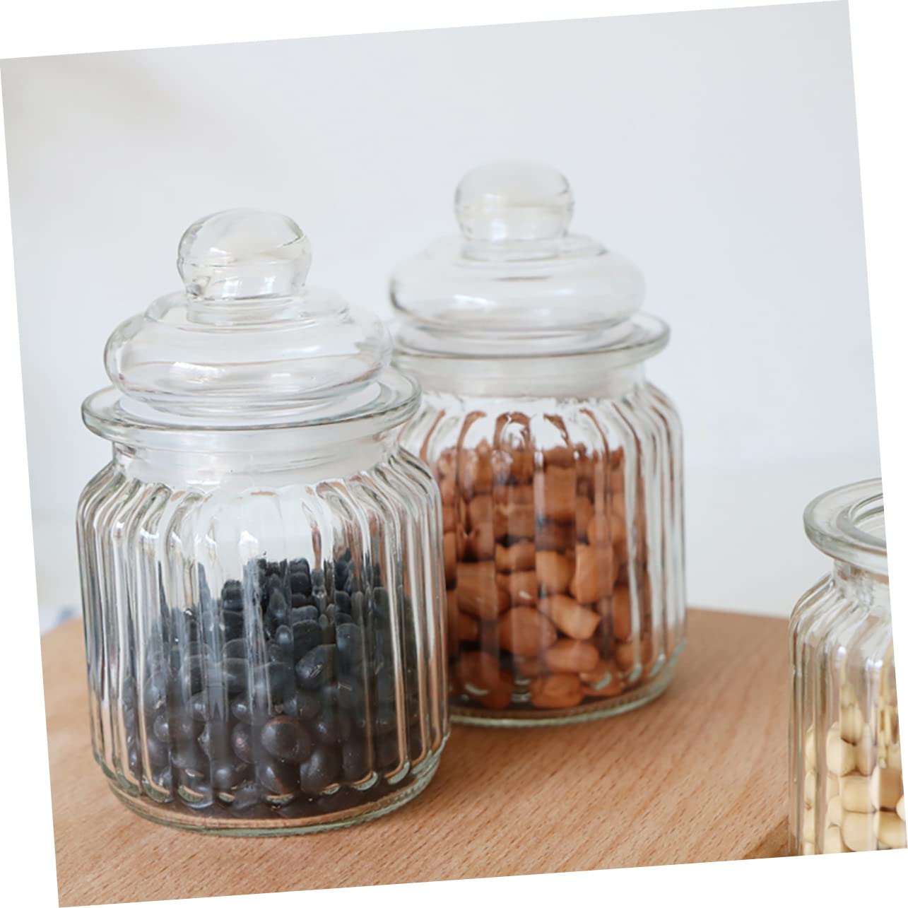 Alipis Set Di 4 Barattoli in Per La Conservazione Di Alimenti Contenitori Per La Conservazione Della Cucina Con Coperchio Sigillato Per Chicchi Di Caffè