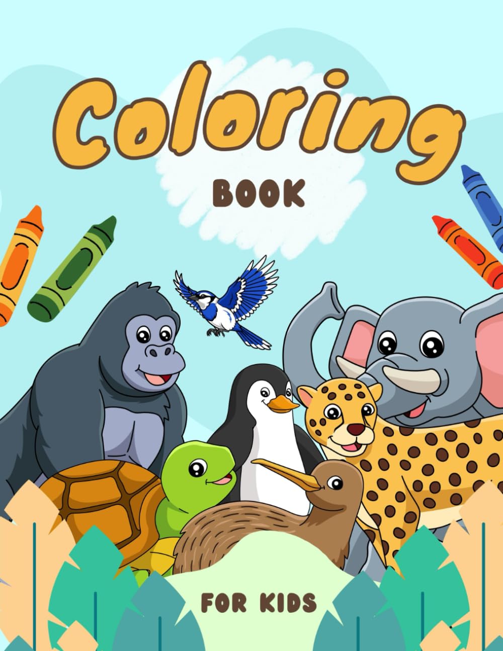 Simple & Big Coloring Book for Toddler: 60 Easy And Fun Coloring Pages For Kids, Preschool and Kindergarten Paperback