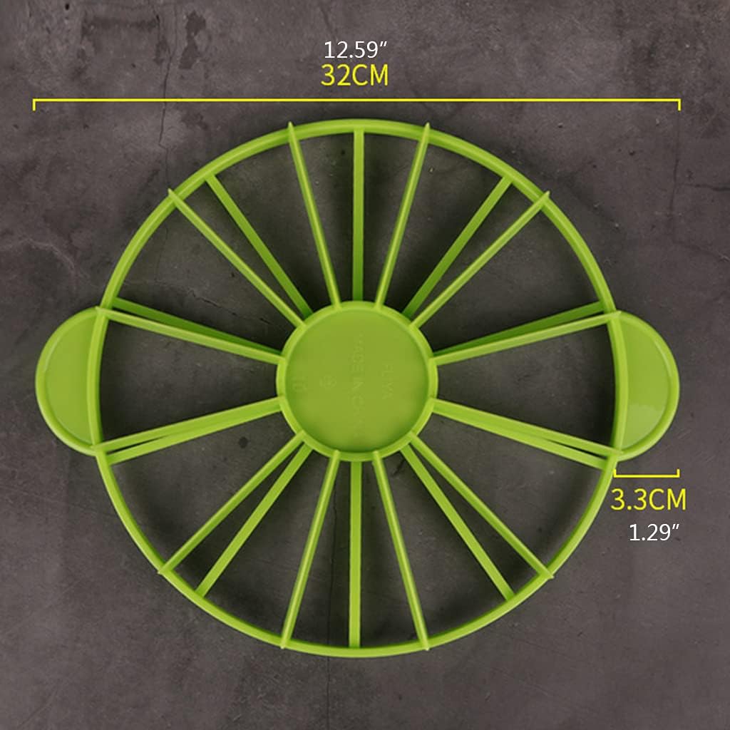 Cake Divider Household Plastic Round 10/12 Pieces Bread Cake Divider Equal Portion Cutter Marker Baking Tool Green Cake Cutter Leveler Adjustable