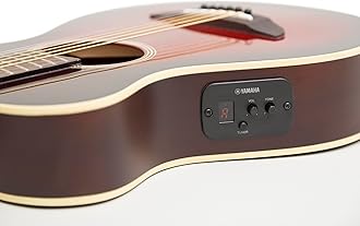 Yamaha APXT2EW 3/4-Size Acoustic-Electric Guitar with Gig Bag, Figured Natural