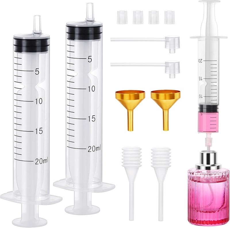 Segbeauty Kit com 8 ferramentas para transferência de perfume, frascos recarregáveis de 20 mL, funis, conta-gotas e bombas de reposição