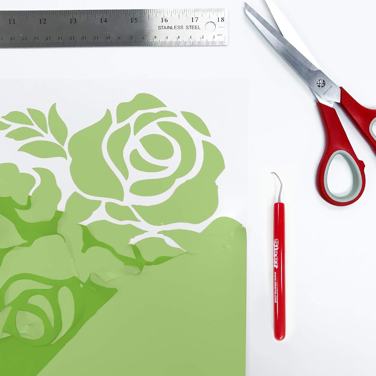 Siser EasyWeed Heat Transfer Vinyl 11.8" x 20ft Roll (Green Apple) Compatible with Siser Romeo/Juliet & Other Professional or Craft Cutters - Layerable - CPSIA Certified