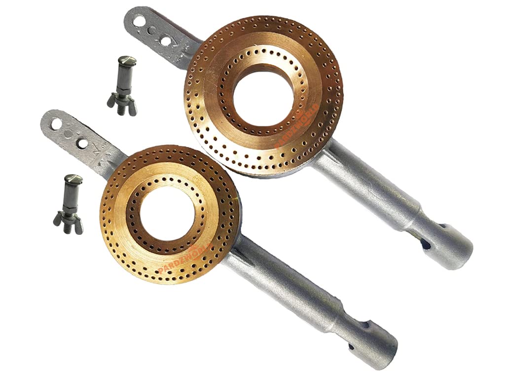 PARDZWORLD Brass Burner with Screws [Set of 2] for High Flame in Gas