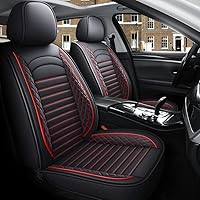 Vista 7 de Juego completo de fundas de asiento de automóvil, de piel sintética, cubierta de asiento de automóvil, cómoda funda de cojín para vehículo